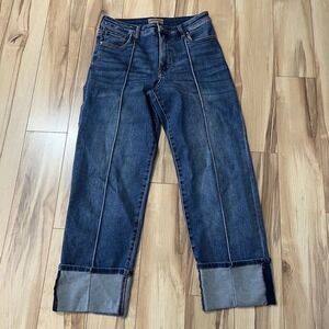 KUT From The Kloth Fay Fab Ab Straight Jeans High Rise Cuffed Sz 8